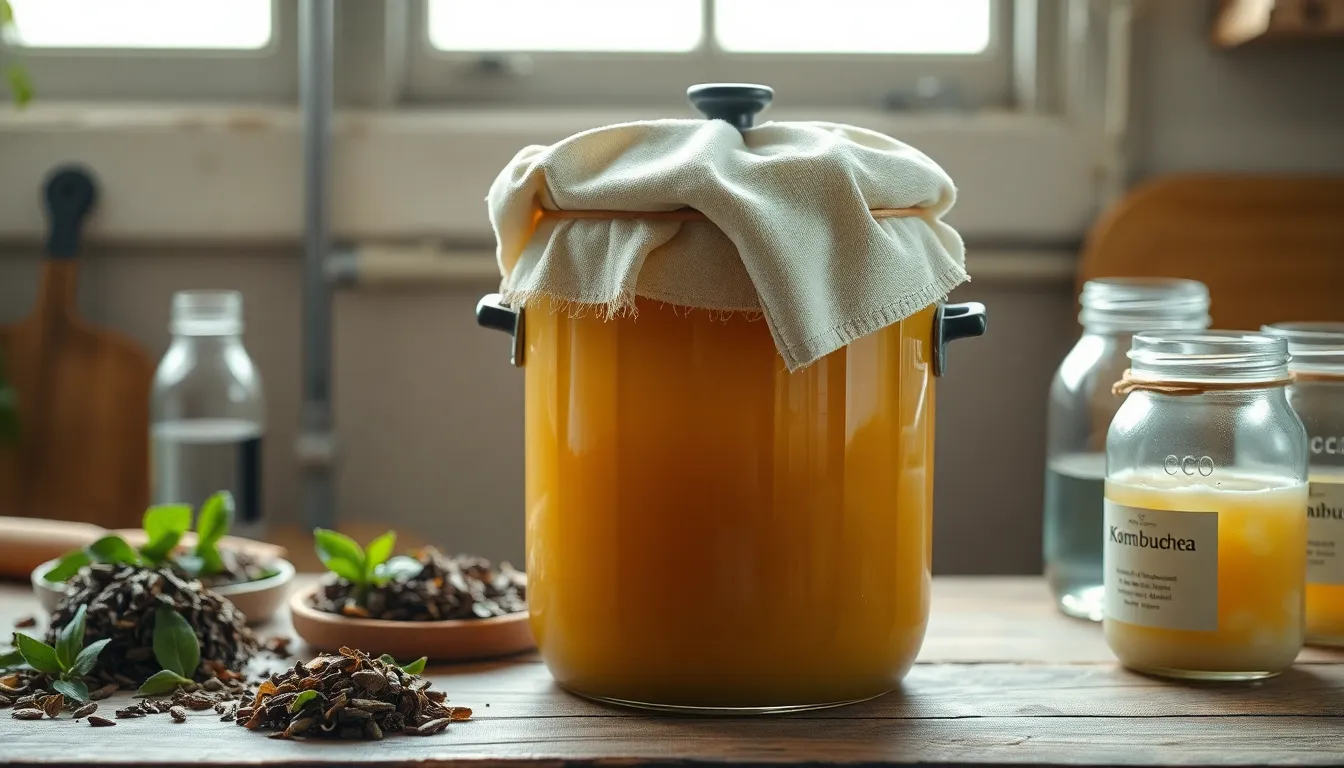 콤부차 발효 과정