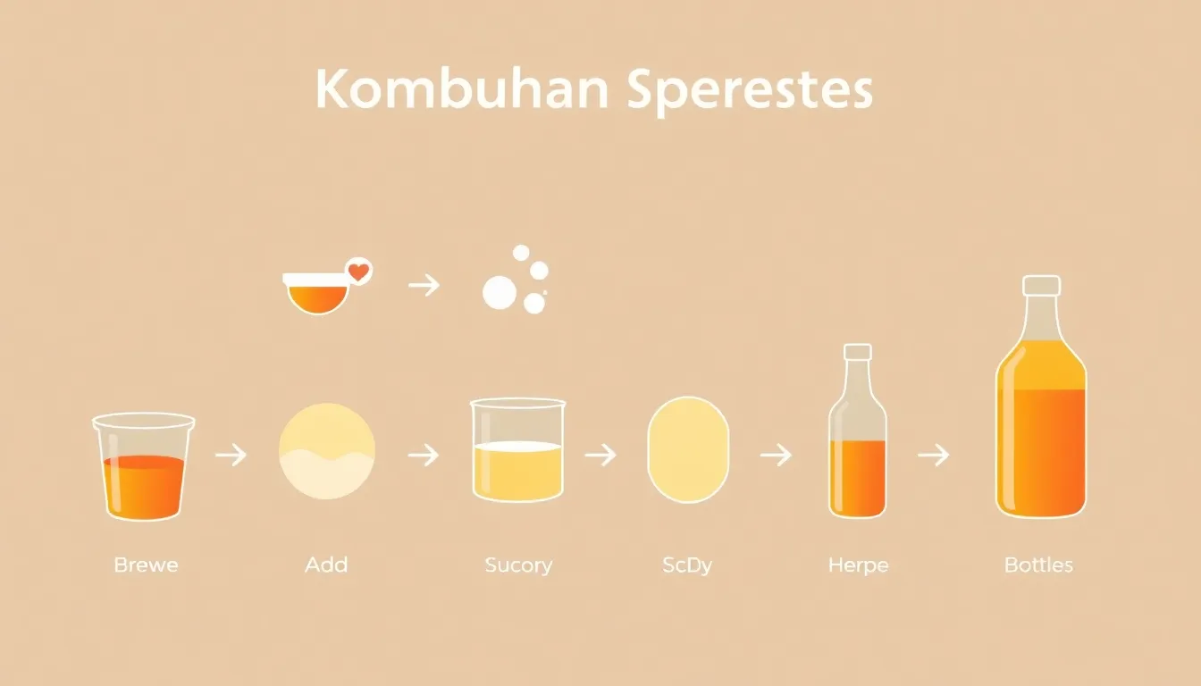 콤부차 발효 과정