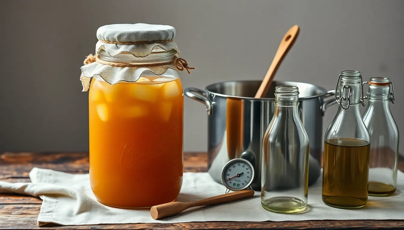 콤부차 제조 과정