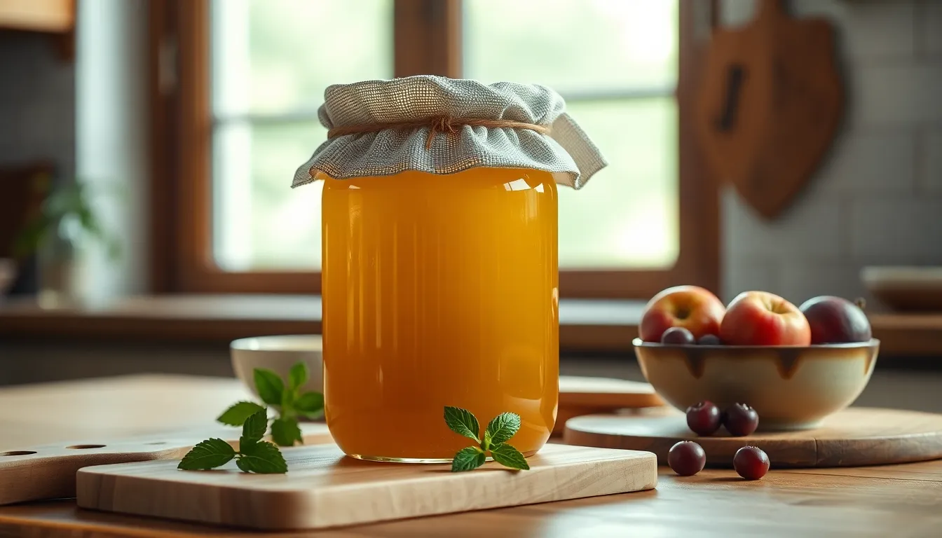 콤부차 홈브루잉 재료와 스코비