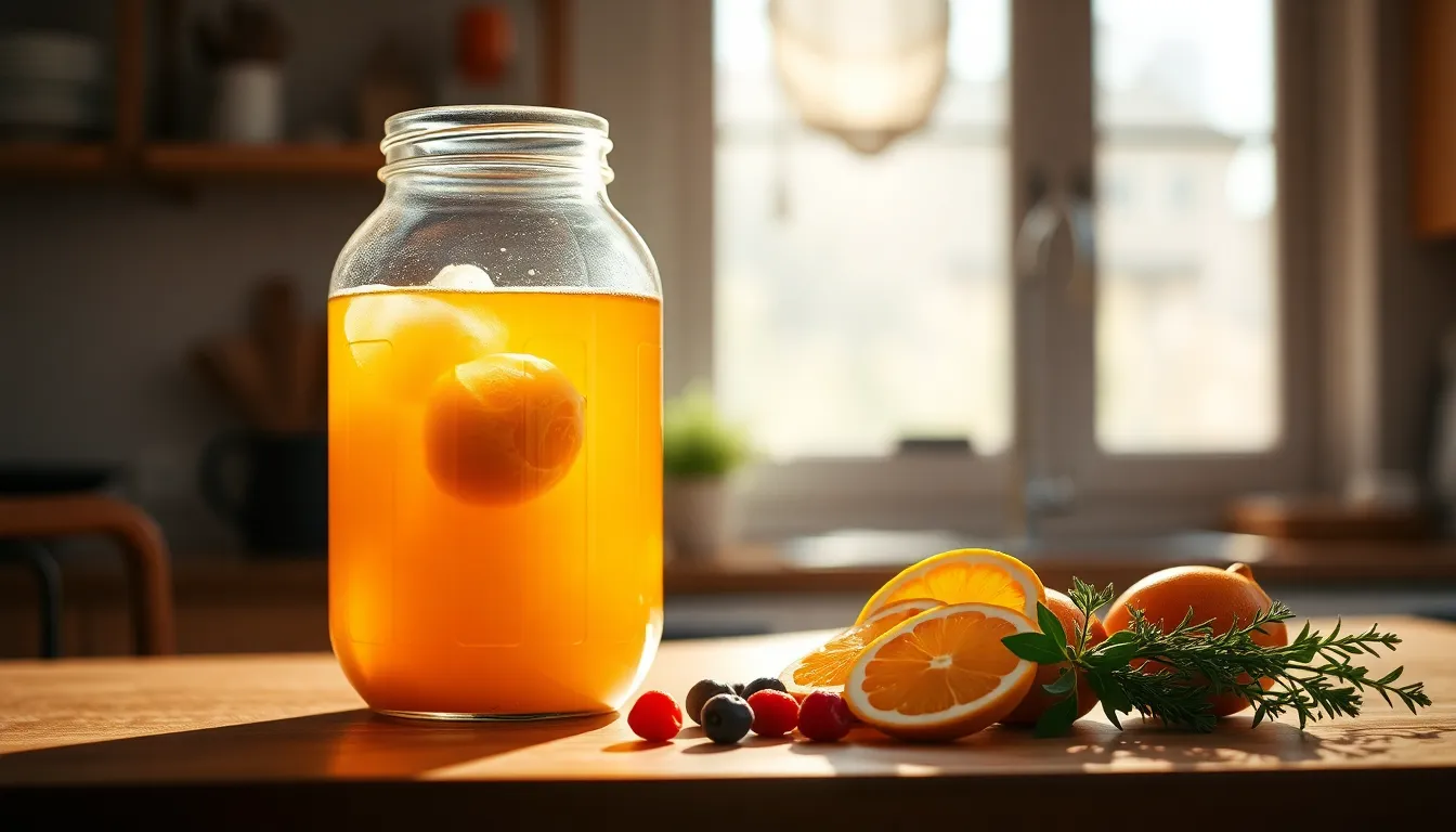 콤부차 발효 이미지