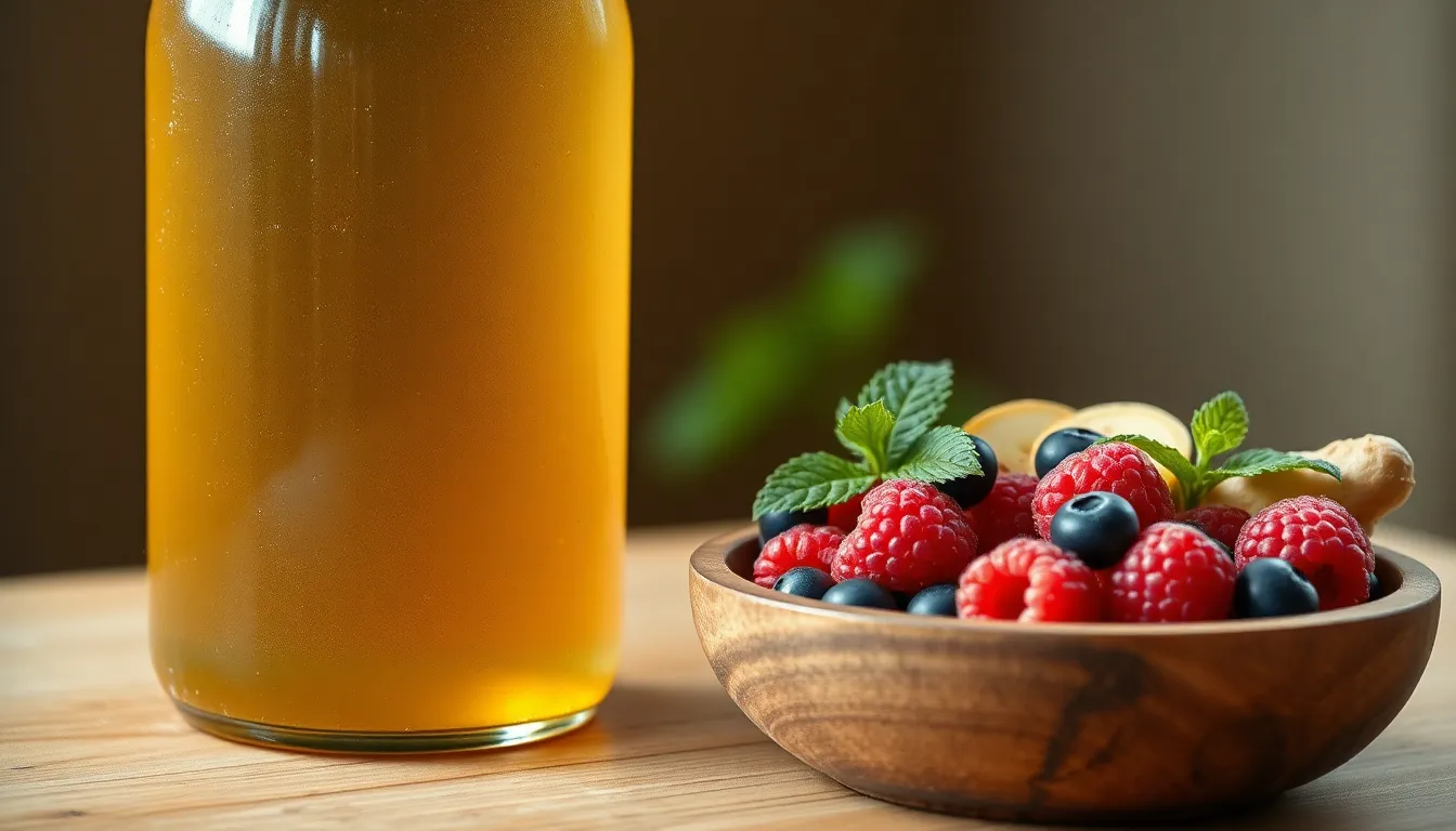 수제 콤부차 발효 과정